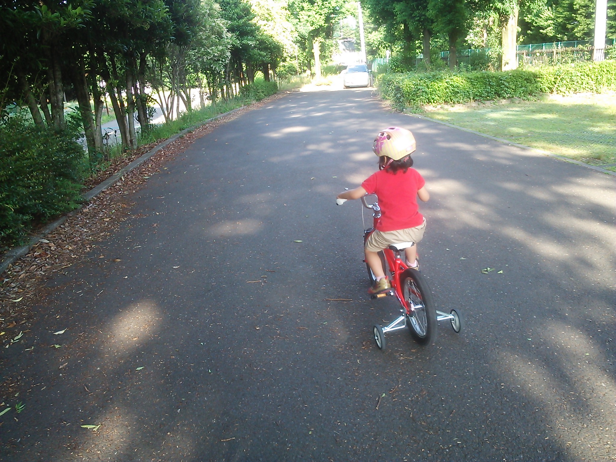 娘の自転車♪